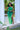 Luxe Ruched Skirt Set - Green