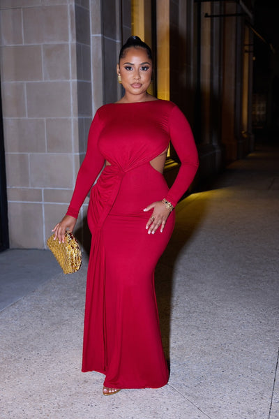 Yours Truly Maxi Dress - Red AB LUXE Yours Truly Maxi Dress - Red AB LUXE