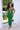 Villa Escape knit midi dress - Green